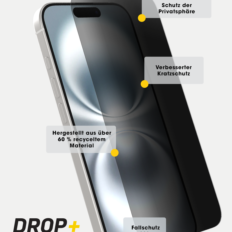 product image 3 - iPhone 16 Pro Max Displayschutz Premium Pro Glass Privacy Guard