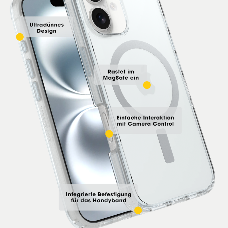 product image 5 - iPhone 16 Plus Hülle Symmetry Series Clear für MagSafe