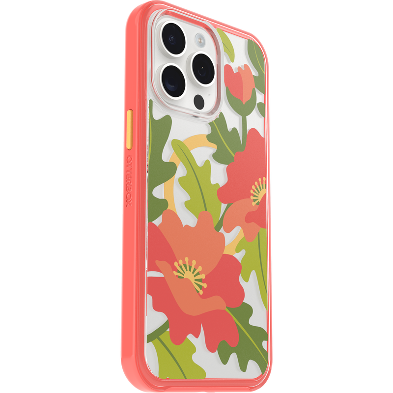 product image 3 - iPhone 15 Pro Max Hülle Symmetry Series Clear für MagSafe Fluttering Flora