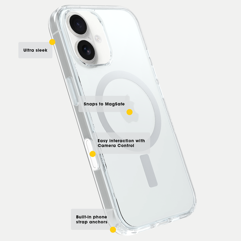 product image 5 - iPhone 16 Case Symmetry Series Clear for MagSafe with Camera Control