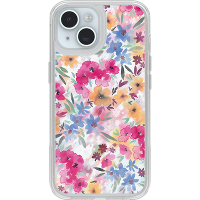 Coque iPhone 16e/15/14/13 | Symmetry Series Clear pour MagSafe Confetti of Blossoms