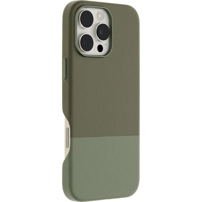 product image 3 - iPhone 16 Pro Max Custodia Statement Series Cactus Leather per MagSafe