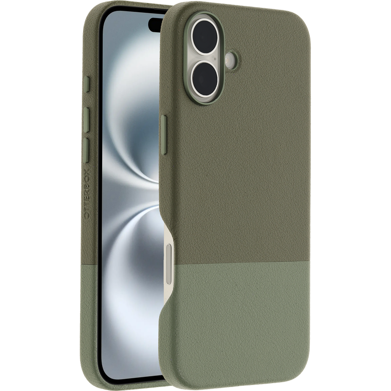product image 1 - iPhone 16 Plus Case Statement Series Cactus Leather for MagSafe