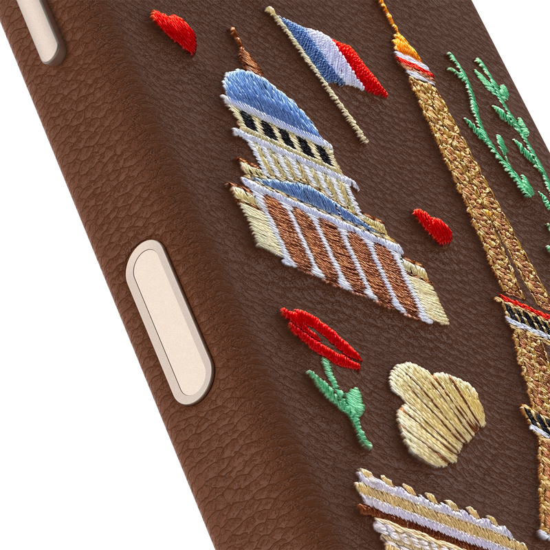 product image 3 - Coque iPhone 17 Symmetry Series Cactus Leather Embroidery