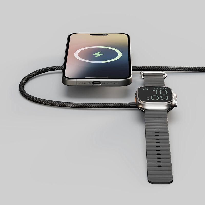product image 2 - Zens Câble | Qi2 + Apple Watch Zens Charging Cable Pro 2 Aluminum