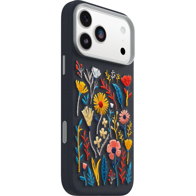 product image 2 - Coque iPhone 17 Pro Max Symmetry Series Cactus Leather Embroidery