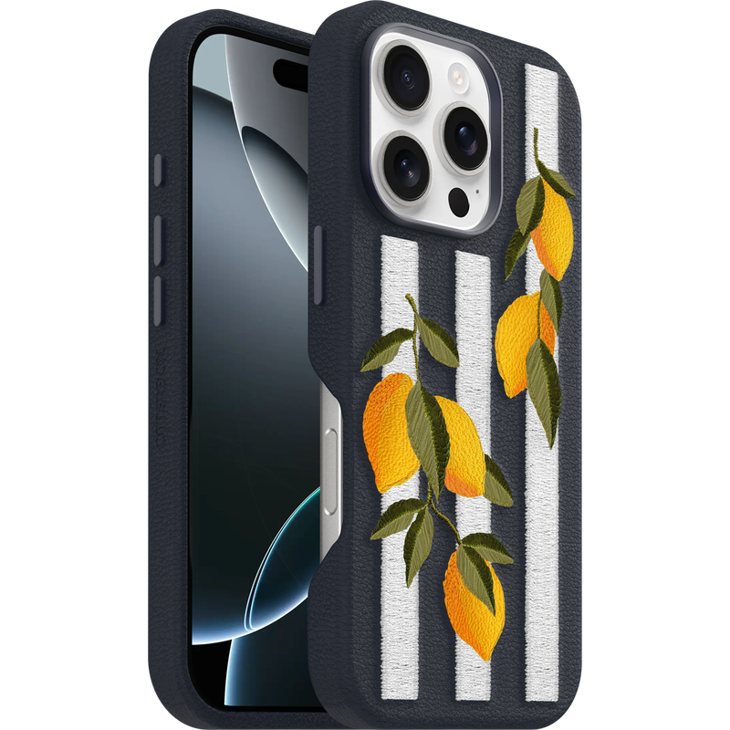 product image 1 - Coque iPhone 16 Pro Symmetry Series Cactus Leather Embroidery