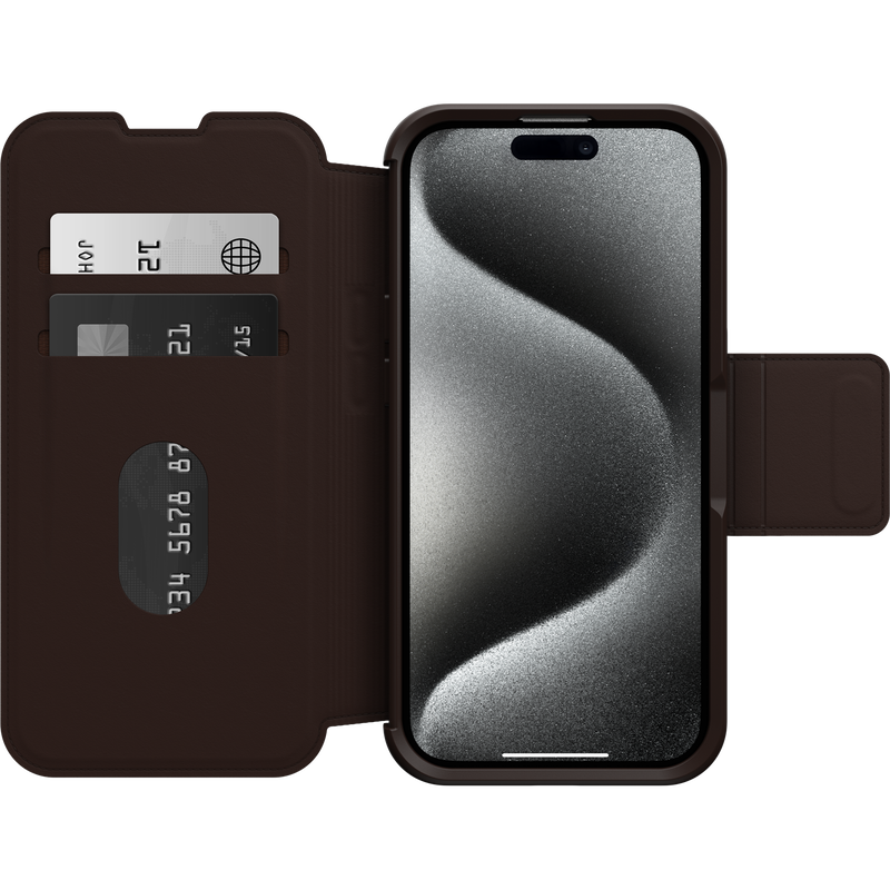 product image 2 - iPhone 15 Pro Hülle Strada Series Folio MagSafe