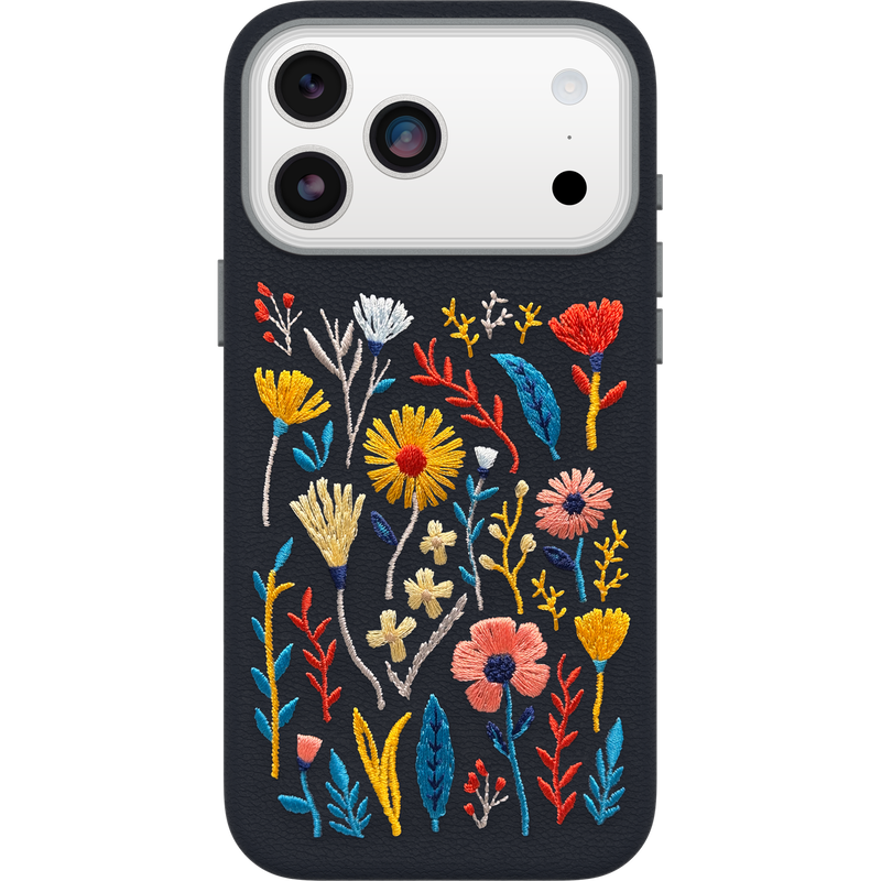 product image 1 - Coque iPhone 17 Pro Max Symmetry Series Cactus Leather Embroidery