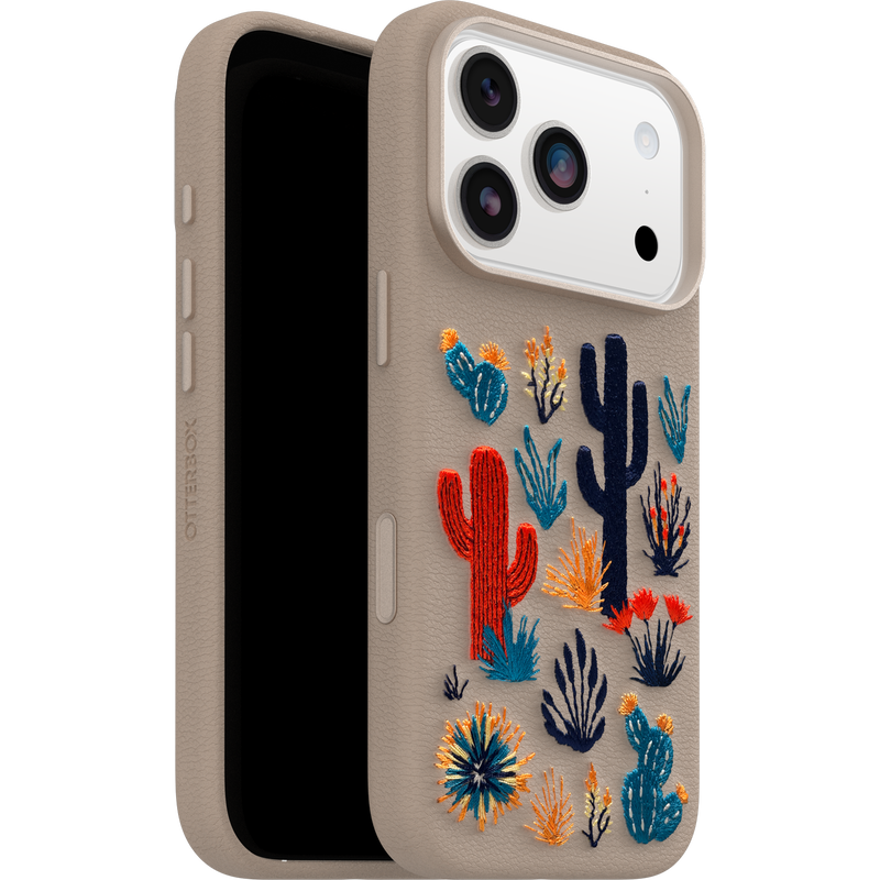 product image 5 - iPhone 17 Pro Case Symmetry Series Cactus Leather Embroidery