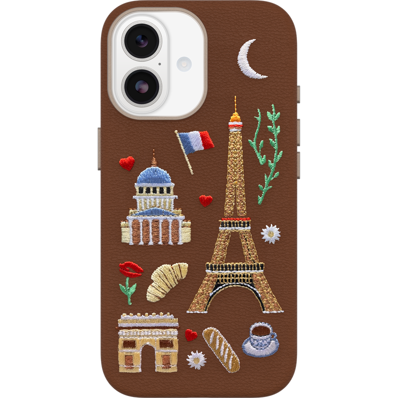product image 1 - Coque iPhone 17 Symmetry Series Cactus Leather Embroidery