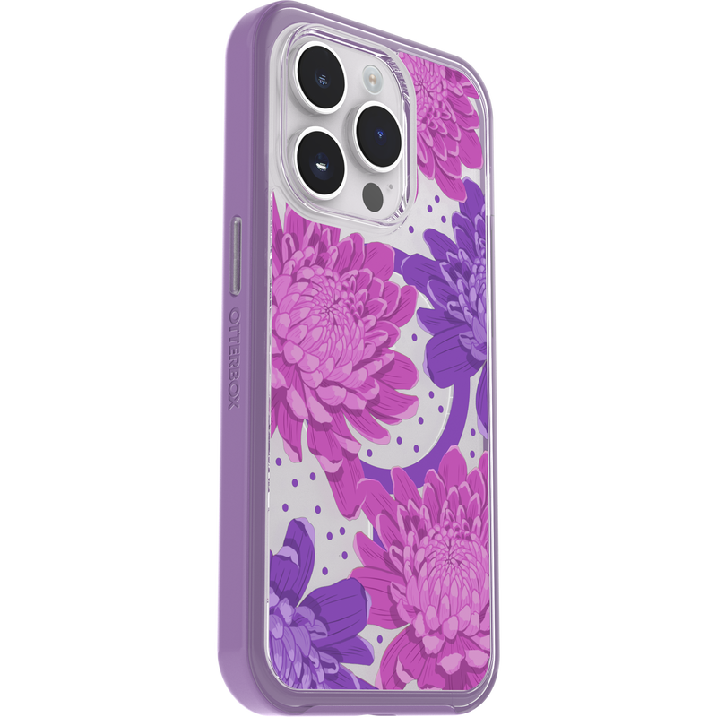 product image 3 - Coque iPhone 14 Pro Symmetry Series Clear pour MagSafe Fluttering Flora