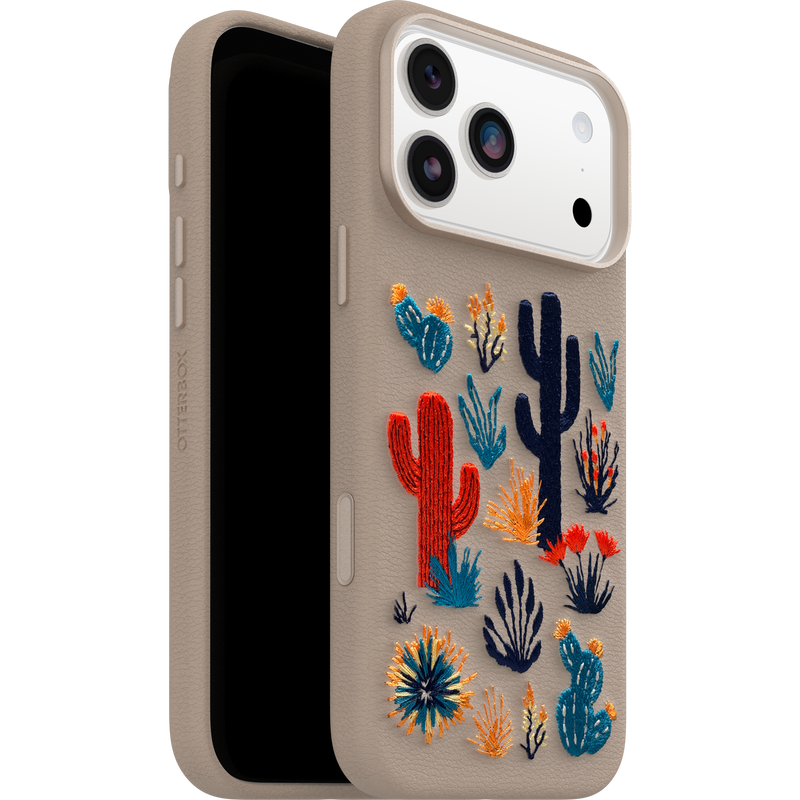 product image 5 - Coque iPhone 17 Pro Max Symmetry Series Cactus Leather Embroidery