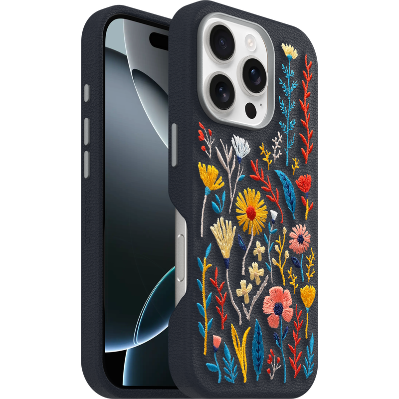 product image 1 - iPhone 16 Pro Case Symmetry Series Cactus Leather Embroidery