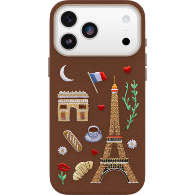 Coque iPhone 17 Pro Max | Symmetry Series Cactus Leather Embroidery
