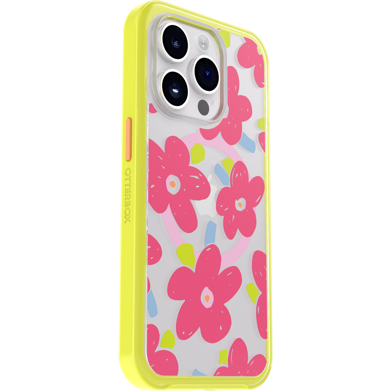 product image 3 - Coque iPhone 14 Pro Symmetry Series Clear pour MagSafe Fluttering Flora
