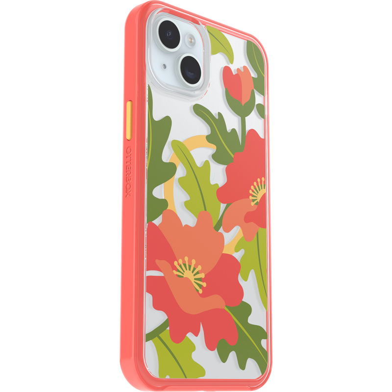 product image 3 - iPhone 14 Plus and iPhone 15 Plus Case Symmetry Series Clear for MagSafe Fluttering Flora