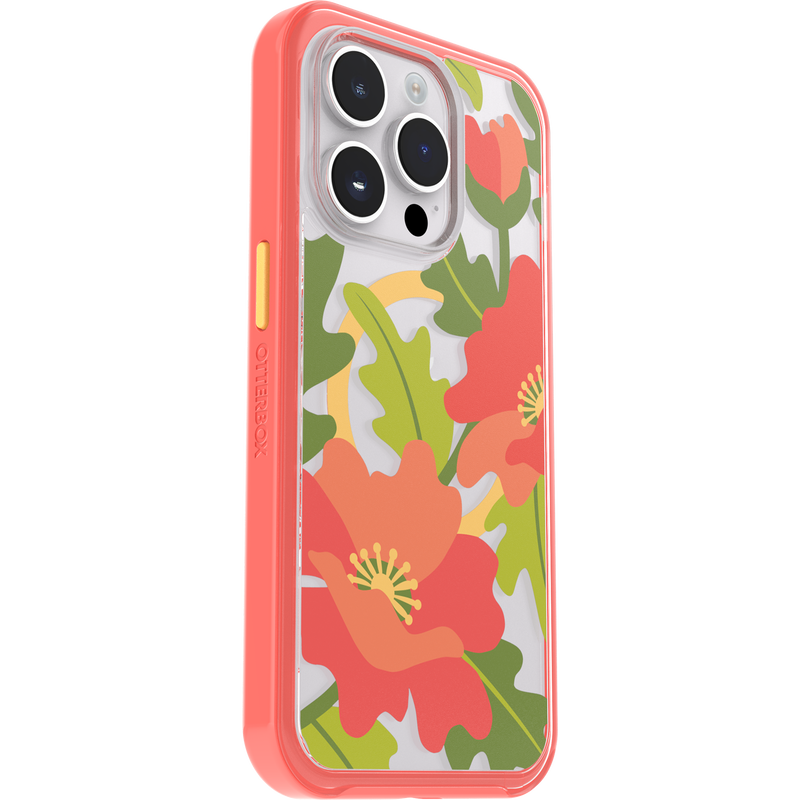 product image 3 - Coque iPhone 14 Pro Symmetry Series Clear pour MagSafe Fluttering Flora