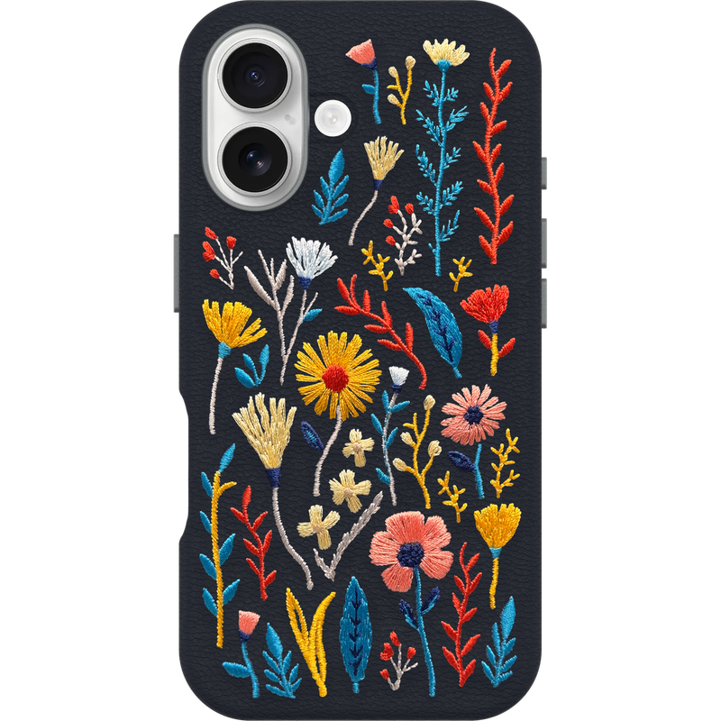 product image 2 - iPhone 16 Case Symmetry Series Cactus Leather Embroidery