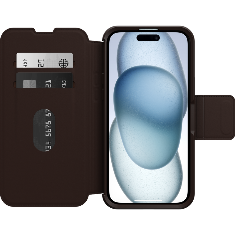 product image 2 - iPhone 15 Plus Hülle Strada Series Folio MagSafe